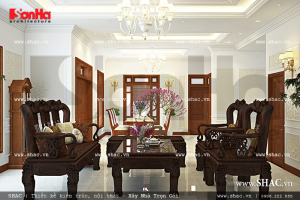 Phòng khách biệt thự Pháp