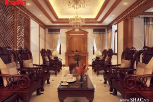 Phòng khách cổ điển sang trọng