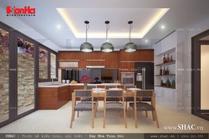 Phòng bếp ăn tiện nghi
