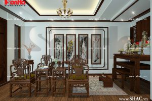 Thiết kế phòng thờ kiểu truyền thống