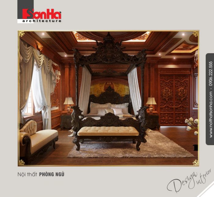 Thiết kế nội thất biệt thự kiểu cổ điển với gỗ tự nhiên hạ gục mọi ánh nhìn bất kỳ