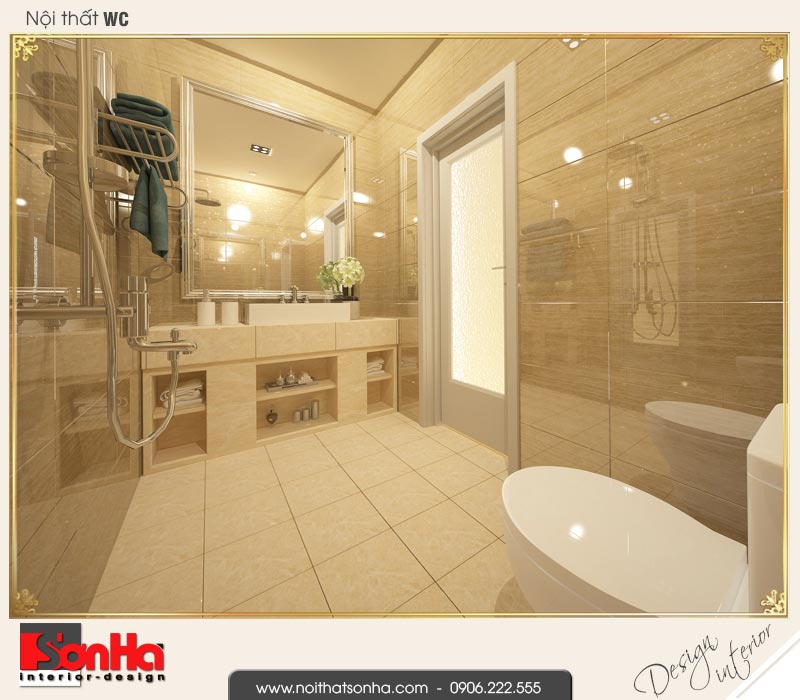 15 Thiết kế nội thất phòng tắm wc nhà phố liền kề khu đô thị waterfront hải phòng sh wfc 0003