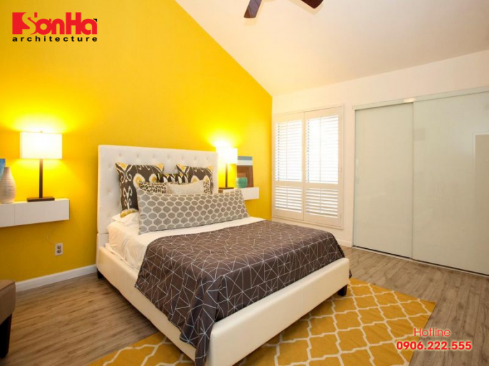 Thiết kế nội thất hiện đại với màu vàng phong thủy cho tuổi Tân Sửu 