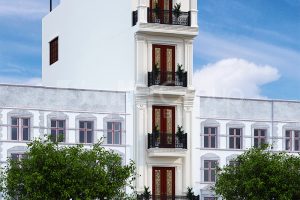 1 Thiết kế nhà ống tân cổ điển 3 phòng ngủ tại hà nội sh nop 0199