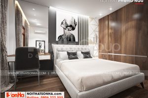 10 Trang trí nội thất phòng ngủ 3 nhà ống tân cổ điển mặt tiền 3,4m tại hà nội sh nop 0199