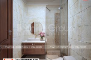 14 Không gian nội thất wc nhà ống mặt tiền 3,4m kiểu tân cổ điển tại hà nội sh nop 0199