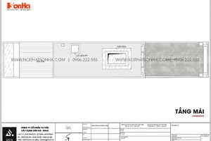 22 Mặt bằng tầng mái nhà ống tân cổ điển tại hà nội sh nop 0199