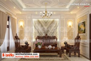 4 Trang trí nội thất phòng khách kiểu tân cổ điển đẹp tại hà nội sh nop 0199